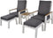 Lesli Living Duo Loungeset Aluminium Ligbedden Coda Wit incl. Tafeltje