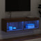 vidaXL - Tv-meubel - met - LED-verlichting - 100x30x30 - cm - bruin - eikenkleur