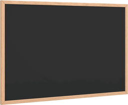 vidaXL - Krijtbord - met - massief - grenenhouten - frame - 60x40 - cm - zwart