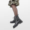 PS Poelman SATURNO - Veterboots - Chunky plateauzool 4,5 cm - Zwart - Maat 42