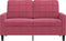 vidaXL - Tweezitsbank - 120 - cm - fluweel - wijnrood