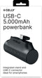 Celly PBC5000BK - Powerbank - 5000mAh - USB-C - Zwart