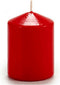Kaars Rood Was (7 x 10 x 7 cm) (4 Stuks)