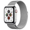 Apple Watch Series 5 (2019) - 44 mm - Roestvrij staal - GPS + Cellular - zilver - Milanees bandje zilver