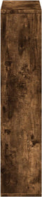 vidaXL - Boekenkast - 63x20x90 - cm - bewerkt - hout - gerookt - eikenkleurig