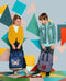 Caramel & Cie Rugzak Groot - Wolf blauw
