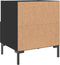 vidaXL - Nachtkastje - 40x35x47,5 - cm - bewerkt - hout - zwart
