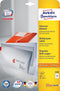 Avery Zweckform - Universele Etiketten - 70,0 x 36,0 mm permanent klevend - wit