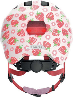 Abus Smiley 3.0 Led - Fietshelm - Kinderen - M (50 - 55 cm) - Pink Strawberry