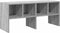 vidaXL - Schoenenrek - stapelbaar - 89,5x30x40 - cm - grijs - sonoma - eikenkleurig