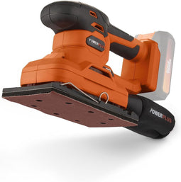 Dual Power cordless vlakschuurmachine POWDP50300 - 20V - schuurpapier 187x90mm - 24000min-1, zonder battery & charger, met 1 acc.