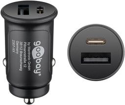 Dual USB car quick charger USB-CTM Power Delivery, charging adapter for vehicles, charges devices vi