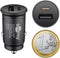 Dual USB car quick charger USB-CTM Power Delivery, charging adapter for vehicles, charges devices vi