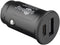 Dual USB car quick charger USB-CTM Power Delivery, charging adapter for vehicles, charges devices vi