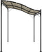 vidaXL - Luifel - 2x2,3 - m - 180 - g/m² - stof - en - staal - crèmekleurig