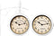 DUB Retrostyle Stationsklok/ Klok - 29 x 9,5 x 32,5 cm -Wit