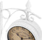 DUB Retrostyle Stationsklok/ Klok - 29 x 9,5 x 32,5 cm -Wit