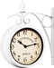 DUB Retrostyle Stationsklok/ Klok - 29 x 9,5 x 32,5 cm -Wit
