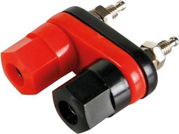 DUBBELE AANSLUITKLEM ROOD/ZWART (CM14R)
