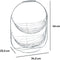 Dubbele etagere fruitschaal/fruitmand rond zilver metaal 34 x 25 x 46 cm - Fruitschalen/fruitmanden - Draadmand van metaal
