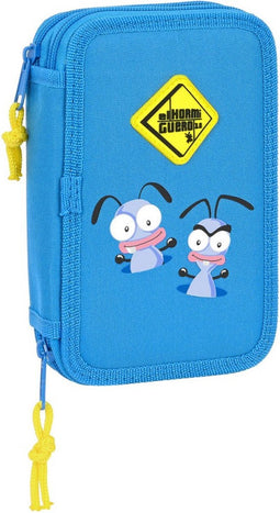 Dubbele etui El Hormiguero Blauw (12.5 x 19.5 x 4 cm) (28 pcs)