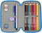 Dubbele etui El Hormiguero Blauw (12.5 x 19.5 x 4 cm) (28 pcs)