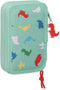Dubbele etui Peppa Pig George Munt 12.5 x 19.5 x 4 cm (28 Onderdelen)