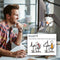 Dubbele Monitor arm met gasveer – Monitor beugel voor 2 schermen 13-32 inch – VESA 75x75, 100x100 - Draai- kantel- en zwenkbaar – Incl. USB en audio poorten – Ewent EW1516