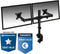 Dubbele monitor arm – Monitor beugel voor 2 schermen 10-32 inch – VESA 75x75, 100x100 – Draai- kantel- en zwenkbaar – Ewent EW1512