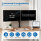 Dubbele monitor arm – Monitor beugel voor 2 schermen 10-32 inch – VESA 75x75, 100x100 – Draai- kantel- en zwenkbaar – Ewent EW1512