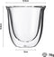 Dubbelwandige ESPRESSO glazen van borosilicaat - Warme en koude dranken kopjes - 70 ML - Set van 4