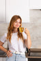 Dubbelwandige theeglazen koffieglazen met oor - Cappuccino glazen - Warme en koude dranken koffietassen dubbelwandig - 250 ML - Set van 6 - VDN
