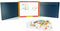 Dubbelzijdig krijtbord Jeujura Triptych wooden table 3 faces Magnetisch