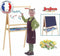 Dubbelzijdig krijtbord Jeujura Wooden Painting Magnetisch