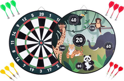 Dubbelzijdig Magnetic/Paper Jungle Kinder Dartboard - Darts