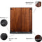 Dubbelzijdig magnetisch messenblok - Acacia hout – 6 tot 8 messen – Messenhouder met magneet - VDN