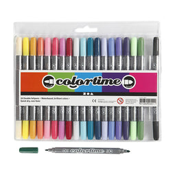 Creativ Company Dubbelzijdige stiften - extra kleuren, 20st.