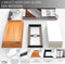 Dubbelzijdige Wetsteen Slijpsteen set 1000 4000 - Edelkorund (18x6x3 CM) - met E-book voor slijpen van messen - Messenslijper - VDN