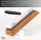 Dubbelzijdige Wetsteen Slijpsteen set 2000 5000 - Edelkorund (18x6x3 CM) - met E-book voor slijpen van messen - Messenslijper - VDN