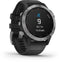 Garmin fēnix 6 Solar - Smartwatch - Zonne-energie - Zilver (Zwart)