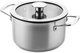 DUCQ - Hoge Kookpan - Downdraft - 3-Laags - 18 cm