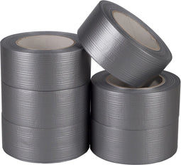 Duct tape zilvergrijs 50 mm x 50 meter | 6 stuks