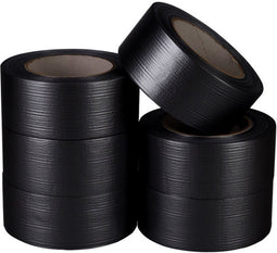 Duct tape zwart 50 mm x 50 meter | 6 stuks