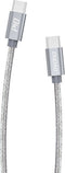 Dudao - USB-C naar USB-C nylon oplader - PD 45W Fast charge oplaadkabel - 1 Meter - Grijs
