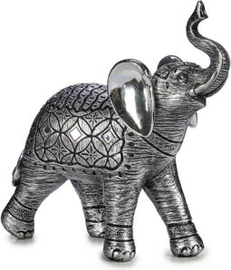 Olifant Zilver Hars Zilver (28 x 11 x 28 cm)