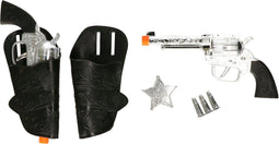 Atosa Cowboys 2 pistolen met accessoires - verkleed speelgoed wapens - kinderen - kunststof - Western thema