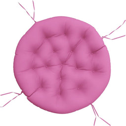 vidaXL - Zitkussen - rond - Ø - 100x11 - cm - oxford - stof - roze