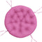 vidaXL - Zitkussen - rond - Ø - 100x11 - cm - oxford - stof - roze