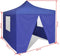 vidaXL - Vouwtent - met - 4 - zijwanden - 3x3 - m - blauw