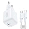 UGREEN X513 - NETWERKOPLADER 30W GaN - 1x USB-C + USB-C-kabel 1m - Wit
